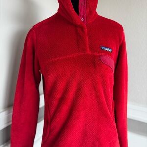 Patagonia Vibrant Red re-tool Fleece Pullover